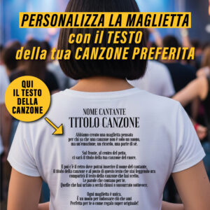 T-Shirt Canzone Personalizzata