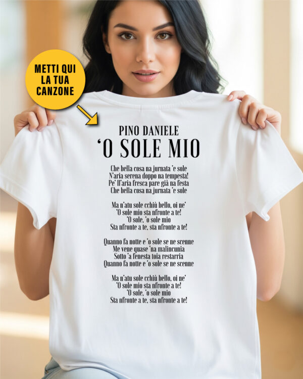 T-Shirt Canzone Personalizzata