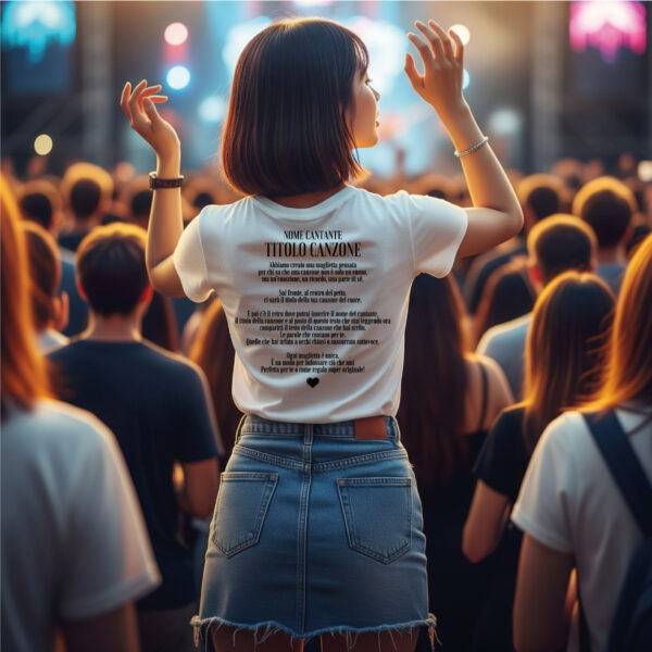 T-Shirt Canzone Personalizzata