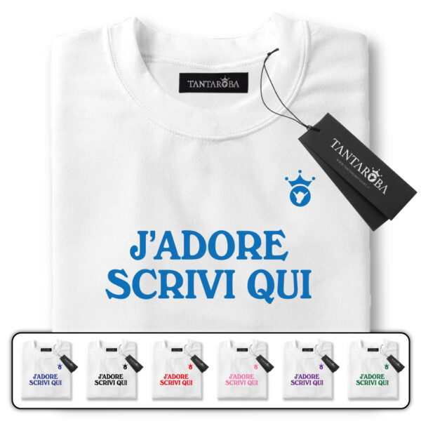 T-Shirt J'ADORE Personalizzata